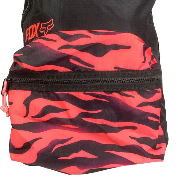 Fox Racing Black & Pink Camo Backpack - Y2K Old School Bag - Style #14943 - Picture 6 of 13